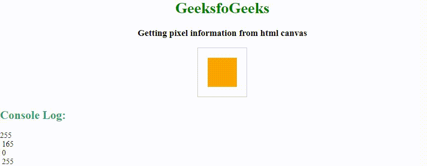 如何从HTML画布中获取像素值 如何从HTML画布中获取像素值
