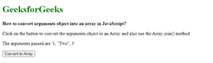 JavaScript 如何将arguments对象转换为数组