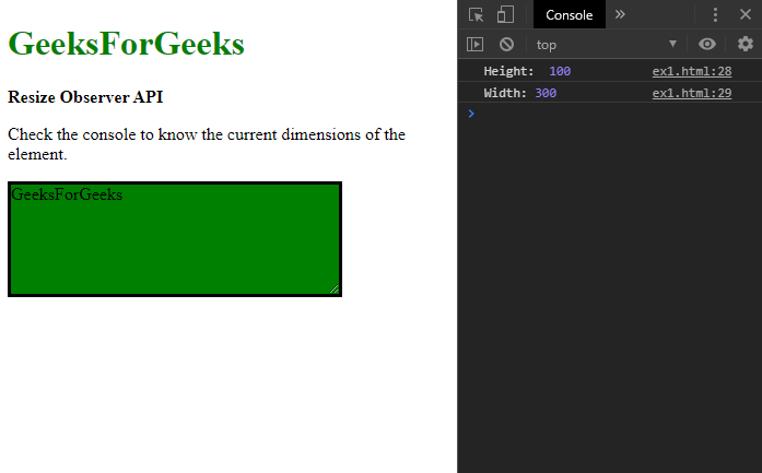 JavaScript ResizeObserver 接口