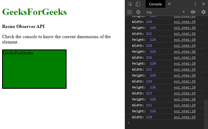 JavaScript ResizeObserver 接口