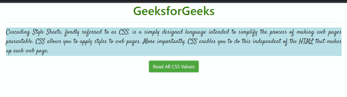 JavaScript 如何读取CSS规则的值 JavaScript 如何读取CSS规则的值