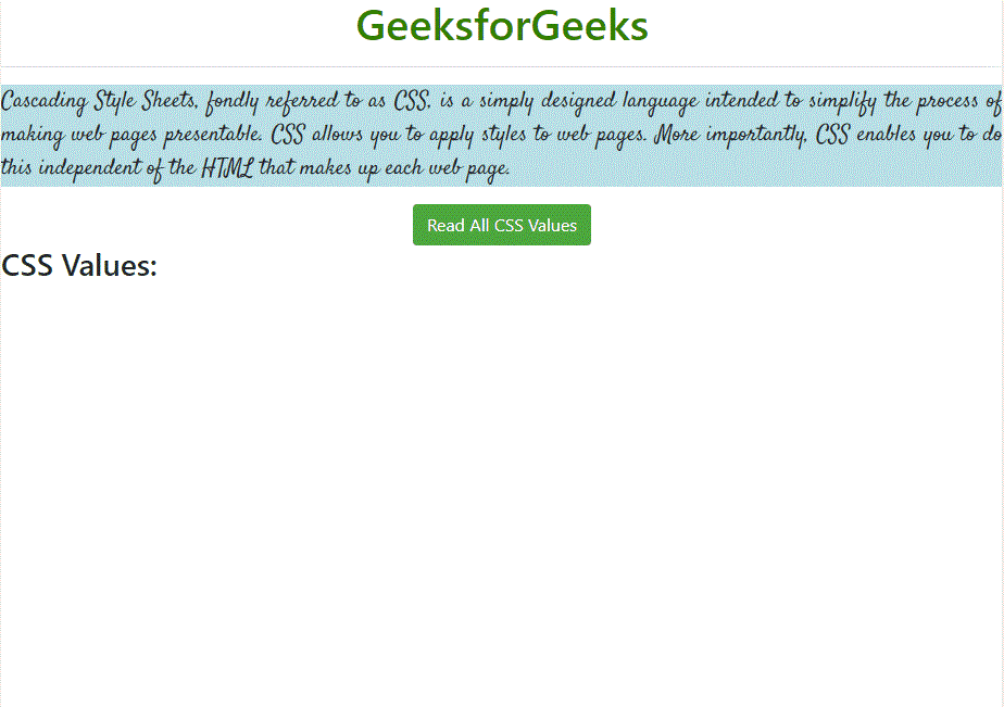 JavaScript 如何读取CSS规则的值 JavaScript 如何读取CSS规则的值