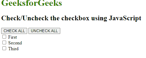 JavaScript 如何勾选/取消勾选复选框 JavaScript 如何勾选/取消勾选复选框