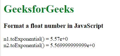 JavaScript 如何格式化浮点数