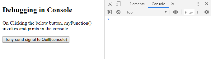 如何在Google Chrome JavaScript控制台中打印调试消息