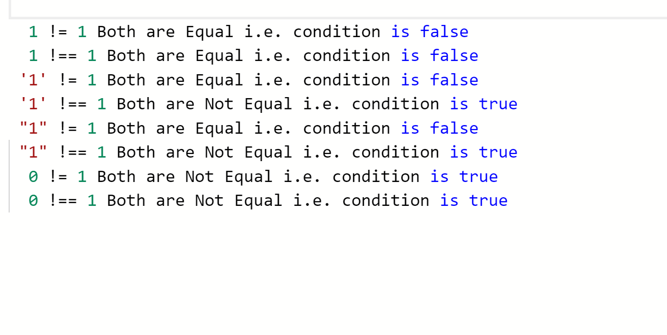 JavaScript运算符的区别