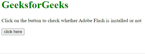 JavaScript 如何检测Flash是否已安装