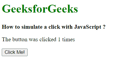 JavaScript 如何模拟点击