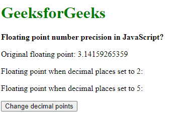 JavaScript 浮点数精度