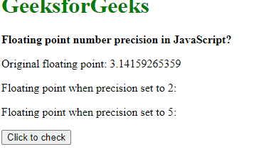 JavaScript 浮点数精度