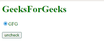 如何使用JavaScript/jQuery取消选择单选按钮