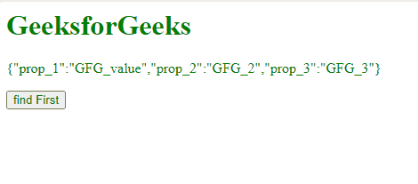 JavaScript 如何访问对象的第一个值
