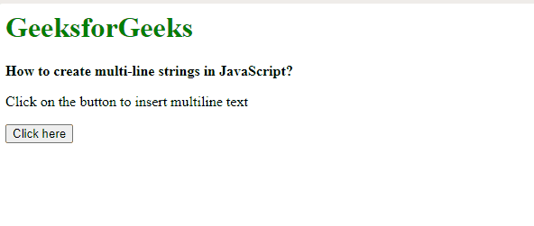 JavaScript 如何创建多行字符串 JavaScript 如何创建多行字符串