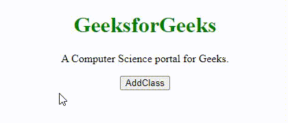 JavaScript 向元素添加类名
