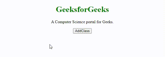 JavaScript 向元素添加类名