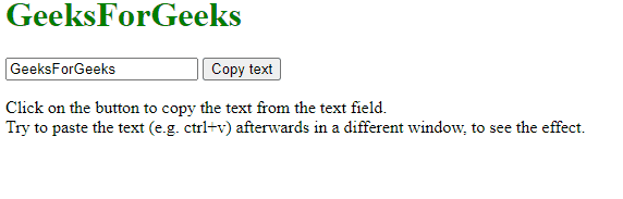 JavaScript 如何复制文本到剪贴板