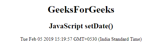 JavaScript 设置日期方法