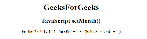 JavaScript 设置日期方法