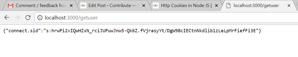 Node.js中的HTTP Cookies