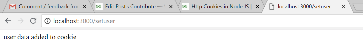 Node.js中的HTTP Cookies