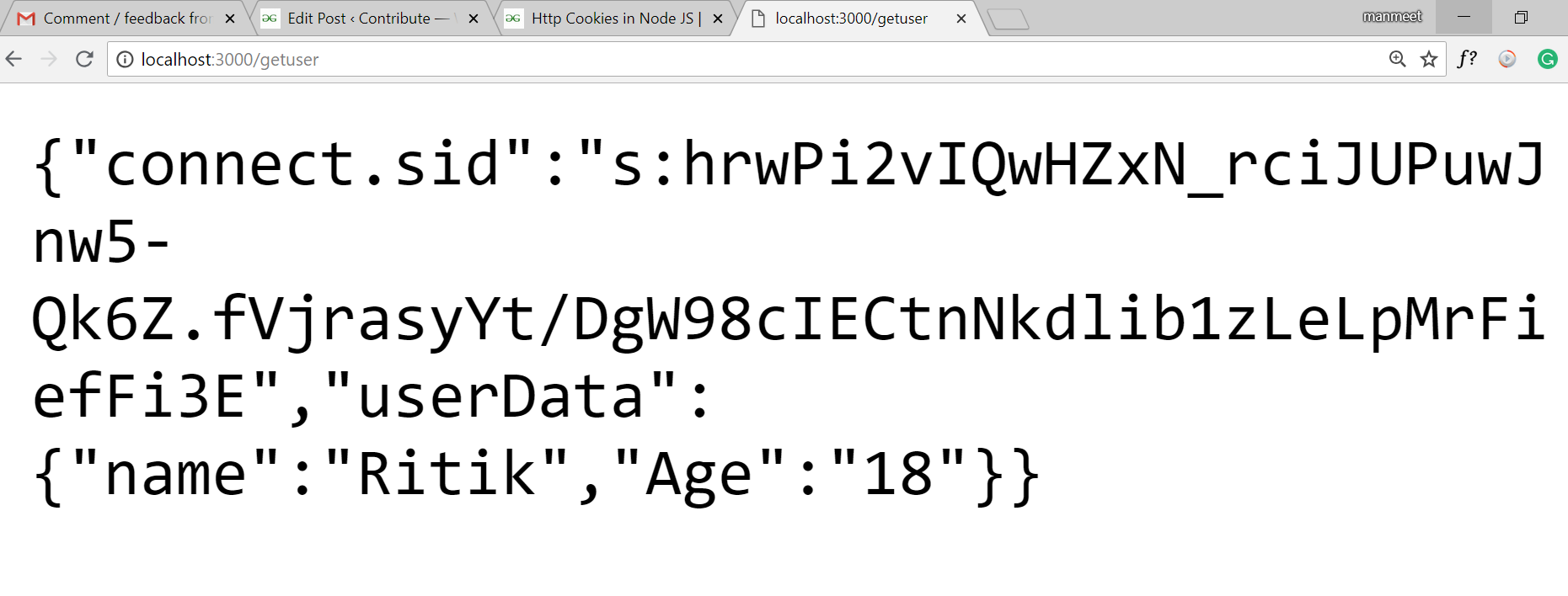 Node.js中的HTTP Cookies