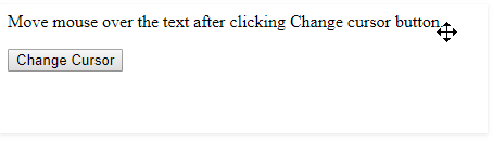 JavaScript 光标属性