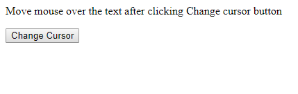 JavaScript 光标属性