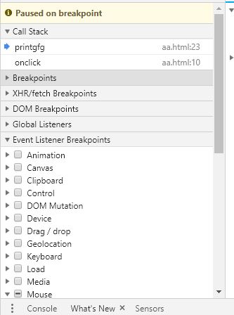 JavaScript 调试 JavaScript 调试