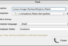 Pycharm Flask支持|极客教程