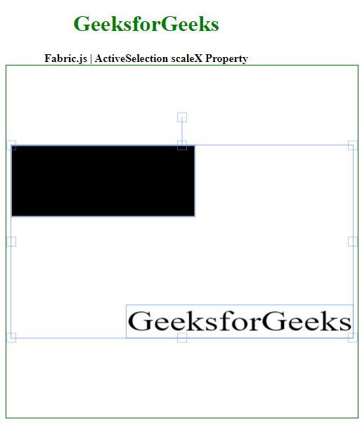 Fabric.js ActiveSelection scaleX 属性