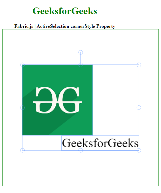 Fabric.js ActiveSelection cornerStyle 属性