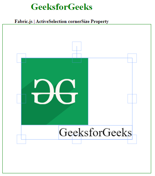 Fabric.js ActiveSelection cornerSize 属性