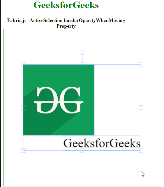 Fabric.js ActiveSelection边框透明度属性