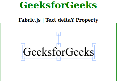 Fabric.js 文本的 deltaY 属性
