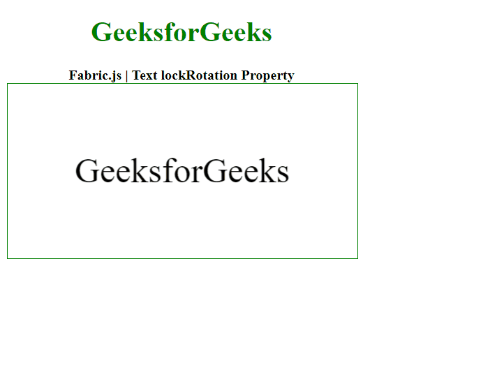 Fabric.js文本lockRotation属性