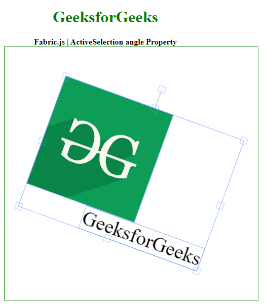 Fabric.js ActiveSelection angle 属性