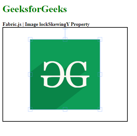 Fabric.js 图像 lockSkewingY 属性