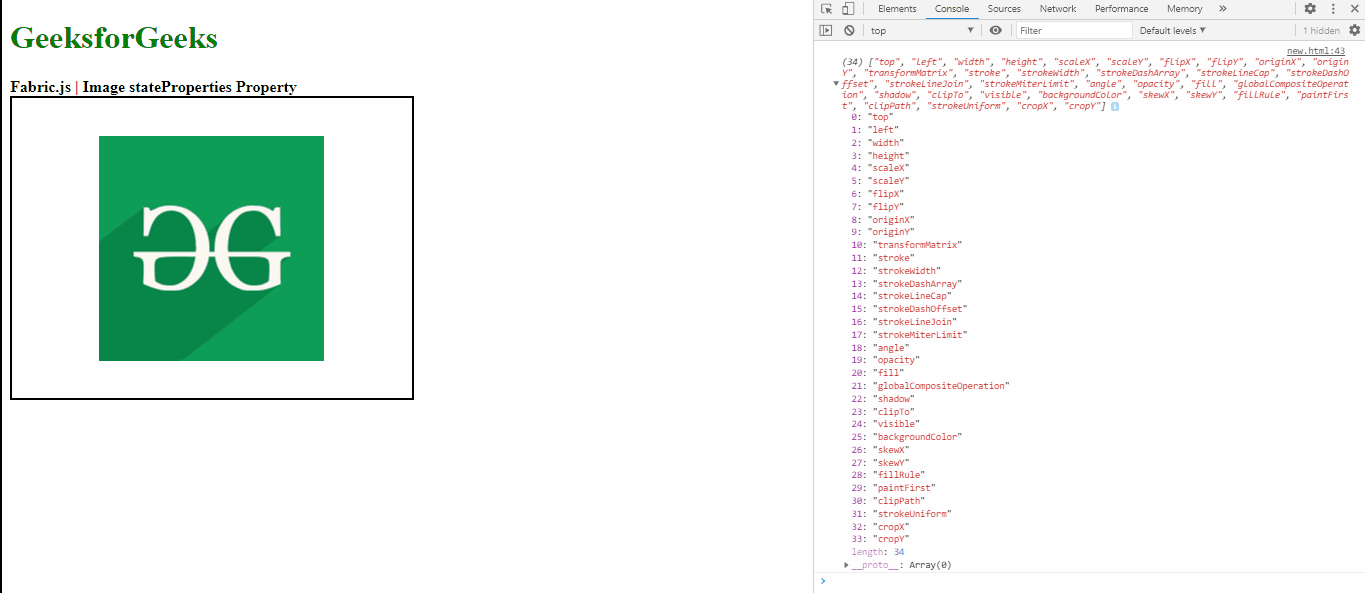 Fabric.js Image stateProperties 属性