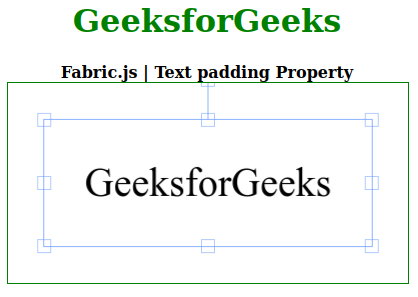 Fabric.js 文本填充属性