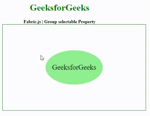 Fabric.js Group selectable属性