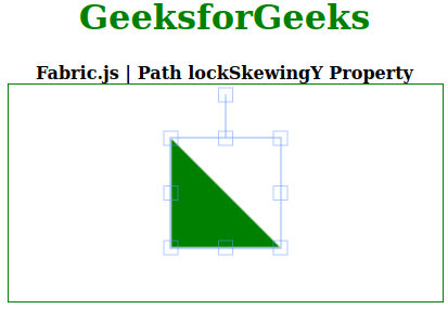Fabric.js Path lockSkewingY属性
