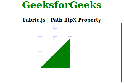 Fabric js Path flipX属性