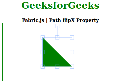 Fabric js Path flipX属性