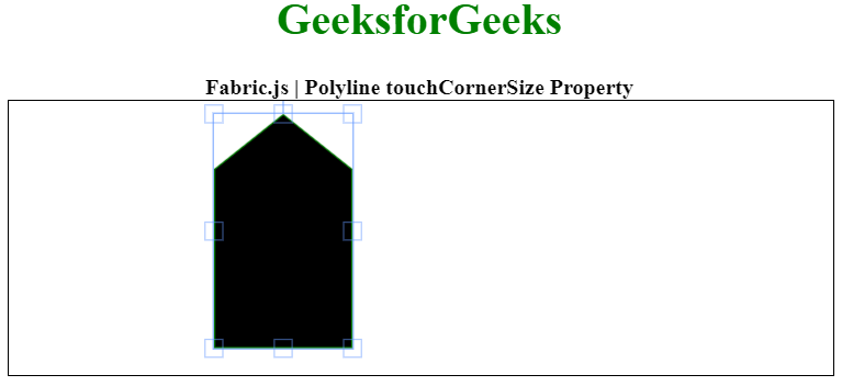 Fabric.js Polyline touchCornerSize 属性