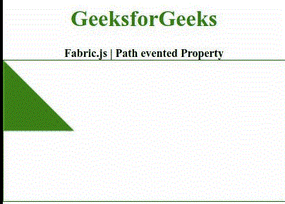 Fabric.js Path事件属性