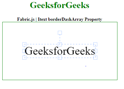 Fabric.js Itext borderDashArray 属性