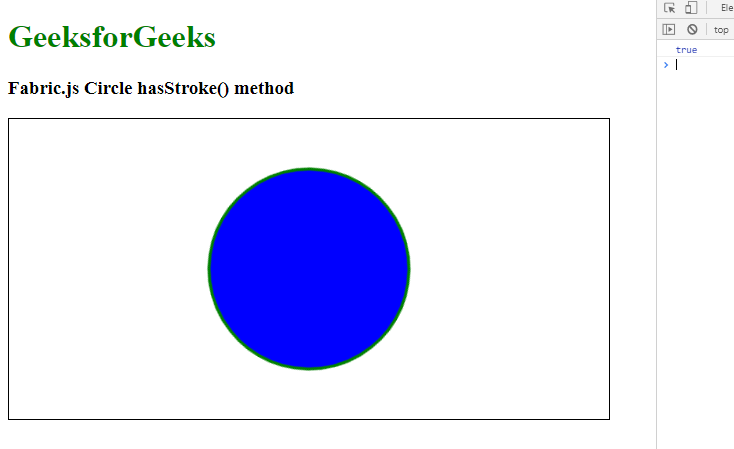 Fabric.js Circle hasStroke() 方法