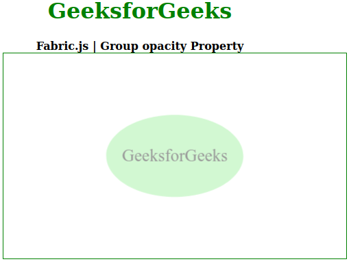 Fabric.js Group透明度属性