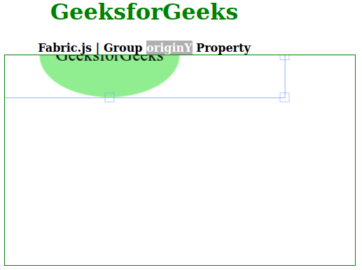 Fabric.js Group originY 属性