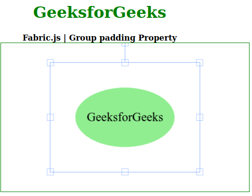 Fabric.js Group padding 属性